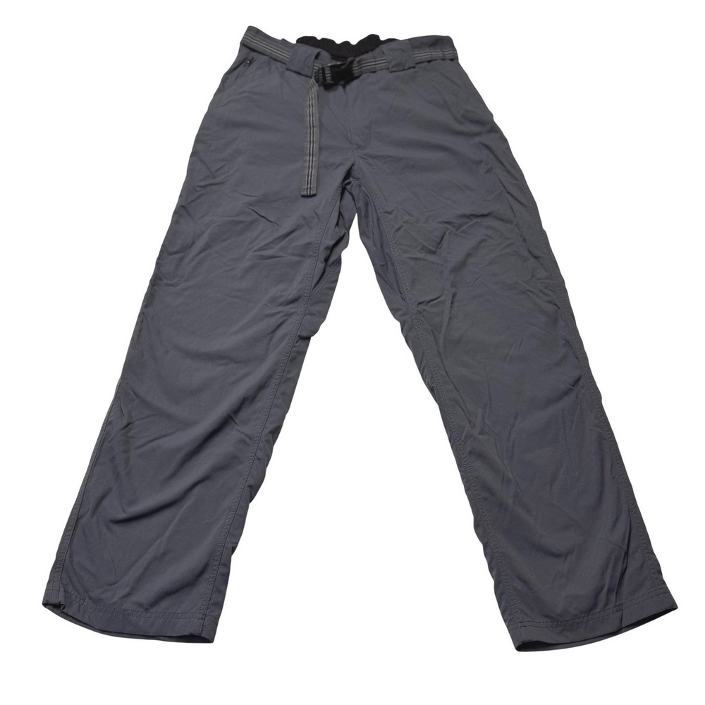 Duluth Trading Co Hiking Pants Gray Nylon Belted Cargo Mens L x 30 Gorpcore
